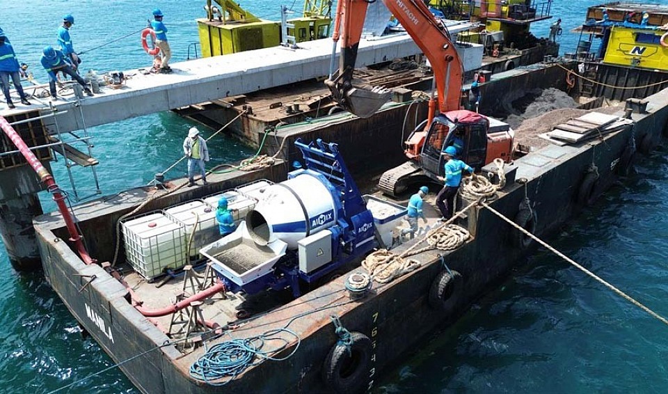 concrete pump machine
